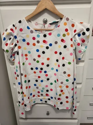 Blusa SHEIN lunares multicolor