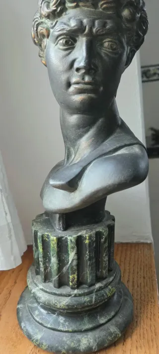 Busto David Miguel Ángel Bronce