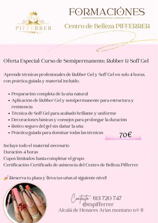Cursos de uñas Oferta