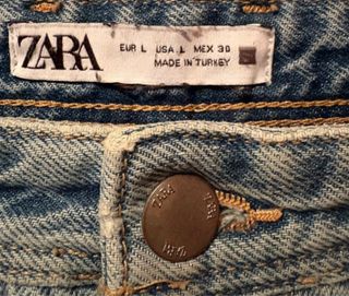 Falda vaquera Zara larga con abertura