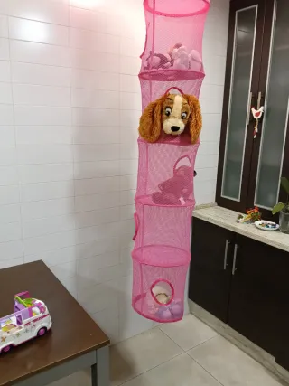 Organizador colgante rosa Ikea 6 compartimentos