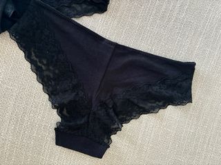 3 Braguitas Negras Encaje Talla xs