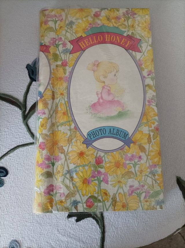 Álbum de fotos vintage "Hello Honey"