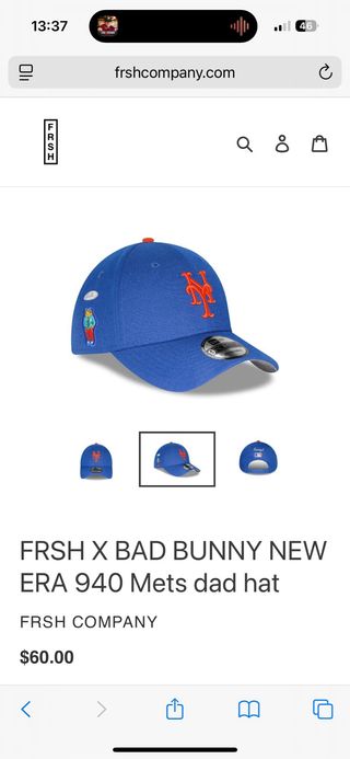 Cappello da uomo FRESH X BAD BUNNY NEW ERA 940