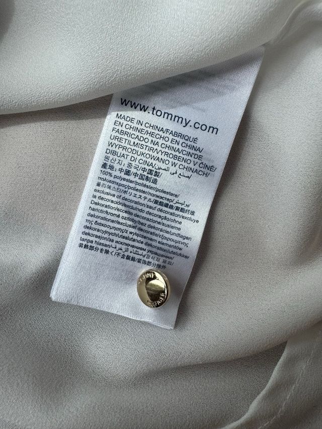 Blusa Tommy Hilfiger Blanca Talla XS