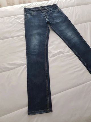 Pantalón Vaquero Azul Oscuro Pull&Bear