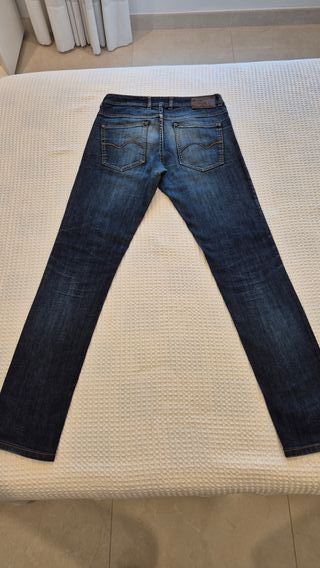 Pantalón Vaquero Azul Oscuro Pull&Bear