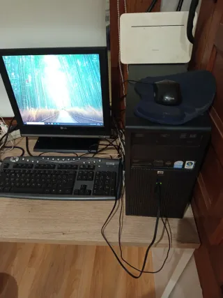 Ordenador HP Completo con Pantalla LG