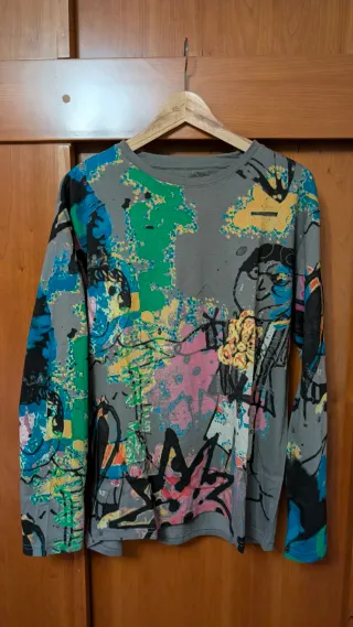 Camiseta manga larga Desigual multicolor