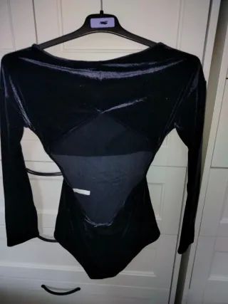 Body terciopelo manga larga