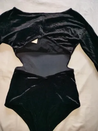 Body terciopelo manga larga