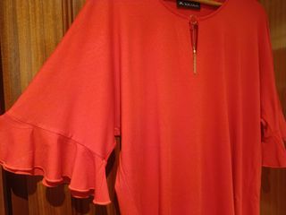 Camisa Escada Roja Talla 46 Nueva