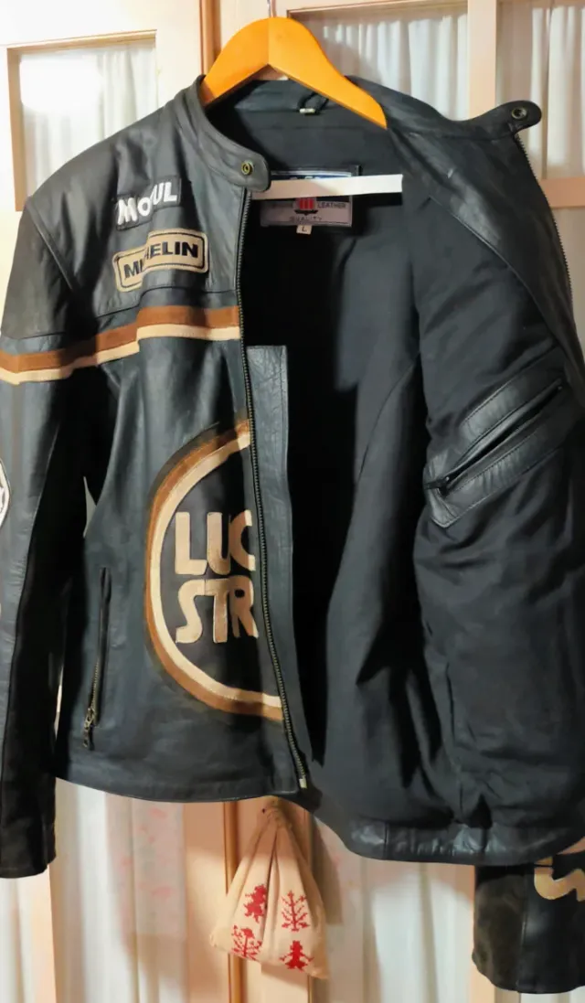 Chaqueta Cuero Lucky Strike Motos