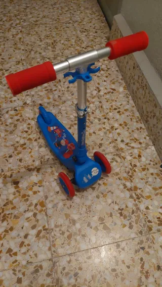 Patinete infantil 3 ruedas azul