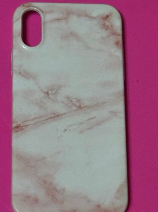Custodia in marmo rosa per iPhone XR