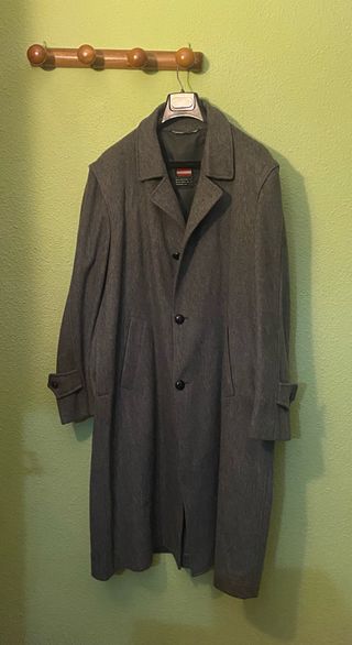 Abrigo Loden Hombre Talla 54 Gris
