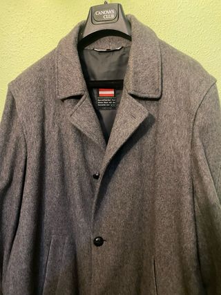Abrigo Loden Hombre Talla 54 Gris