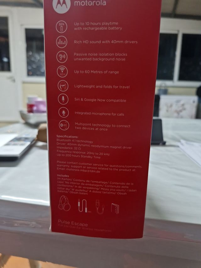 Cascos Motorola Pulse Escape Bluetooth