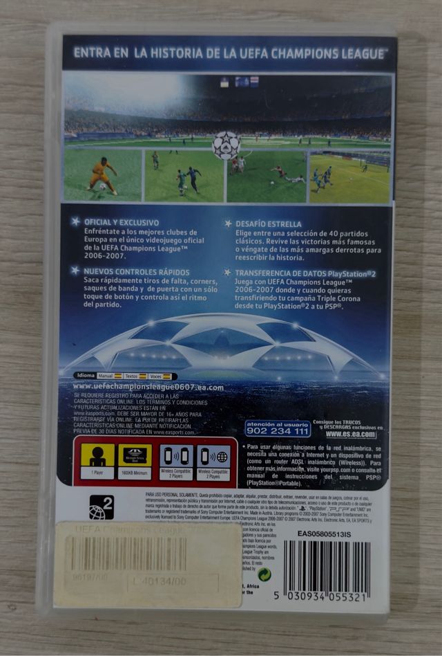 PSP UEFA Champions League 2006-2007 EA Sports