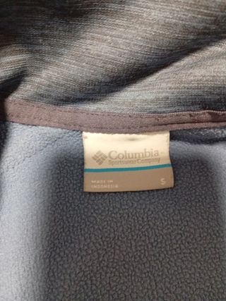 Forro Polar Columbia Azul Mujer
