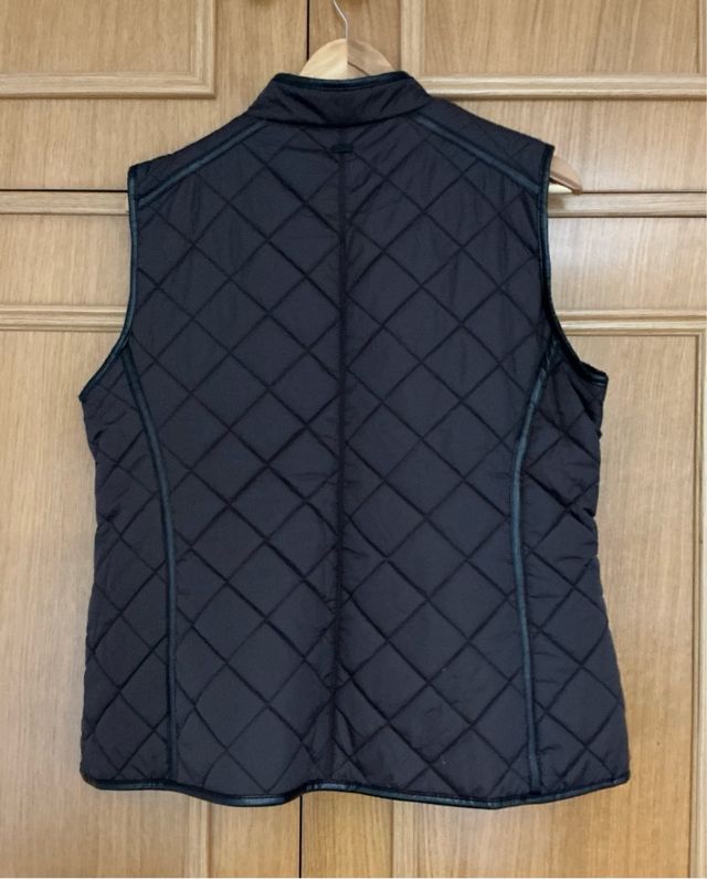 Chaleco acolchado mujer marrón