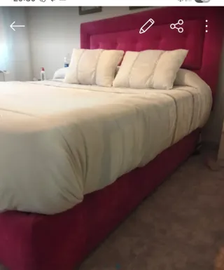 Cama completa rosa fucsia