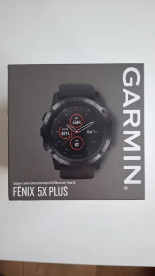 Garmin Fenix 5X Plus Sapphire Negro