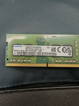 Samsung 8GB DDR4 PC4-3200 Mhz RAM SO-DIMM