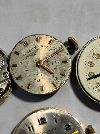 Lotes de movimientos de relojes EBEL, GARRARD, LON