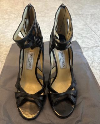 Sandalias Jimmy Choo Negras Talla 38.5