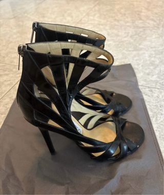 Sandalias Jimmy Choo Negras Talla 38.5