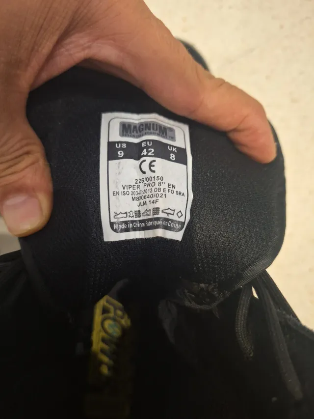 Botas Magnum Negras Talla 42