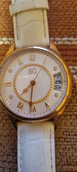 Reloj BG Mujer Dorado y Blanco
