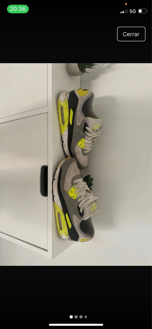 Zapatillas Nike Air Max 90 Gris y Amarillo
