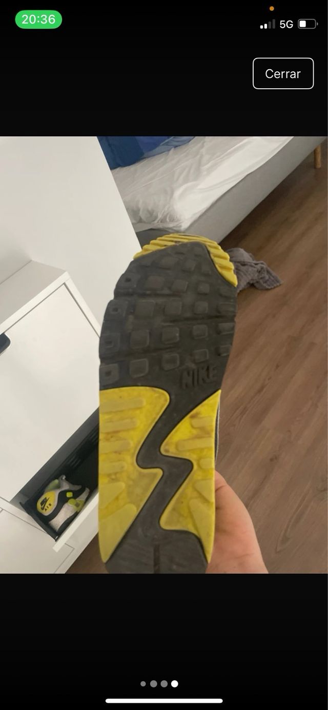 Zapatillas Nike Air Max 90 Gris y Amarillo