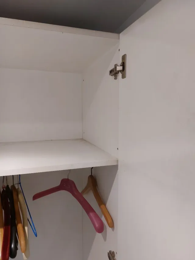 Armario ropero blanco de madera