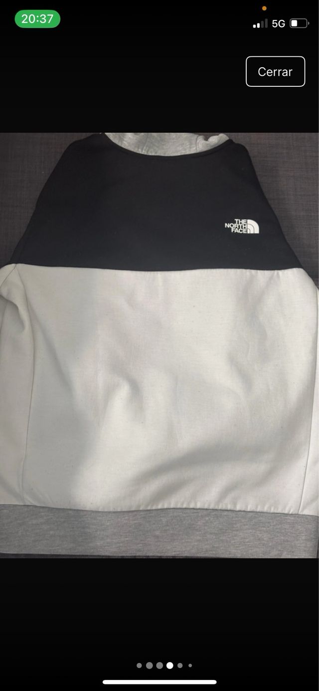 Polar The North Face cremallera gris y negro