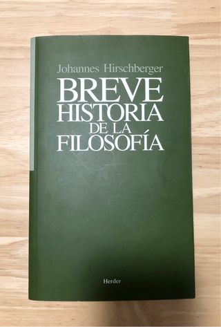 Breve historia de la filosofía