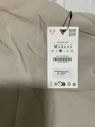 Falda volantes verano beige