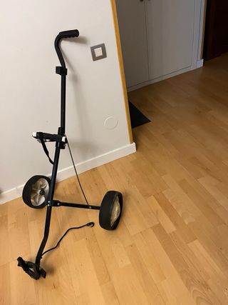 Carrito de golf plegable. Entrega en mano