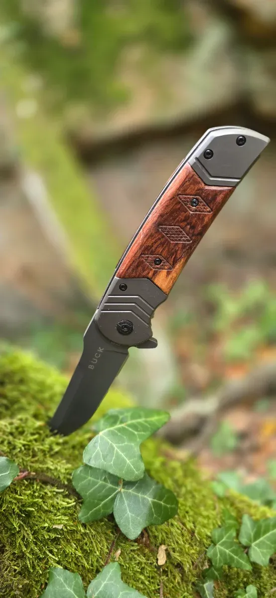 Navaja Buck Acero Mango Madera