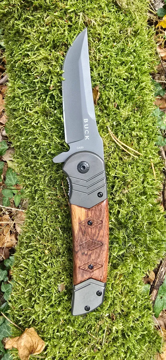 Navaja Buck Acero Mango Madera