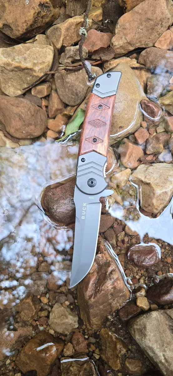Navaja Buck Acero Mango Madera