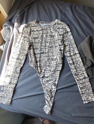 Body estampado Baby Girl manga larga
