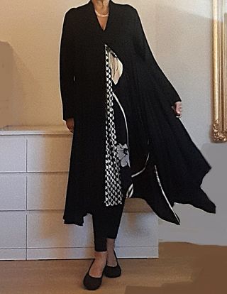Vestido Alembika Negro y Dorado Talla Única
