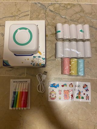 Mini Impresora Térmica + 13 Rollos 