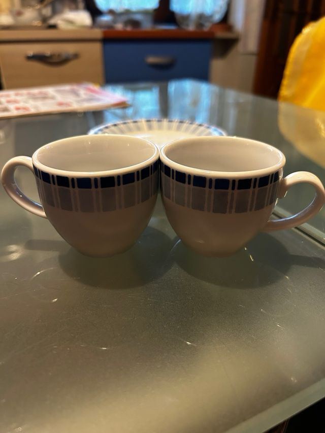 Coppia Tazzine Caffè Naj-Oleari con piattini