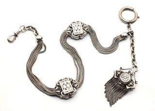 Catena orologio argento Napoleone III 1850