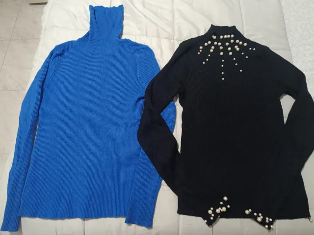 3 jerseys Cuello alto Talla S