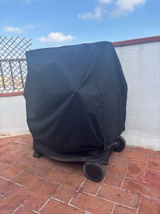 Barbacoa de carbón metálica
